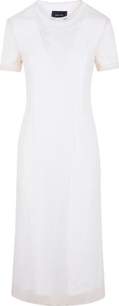 Simone Rocha Layered Liquid Dress With Embroidered