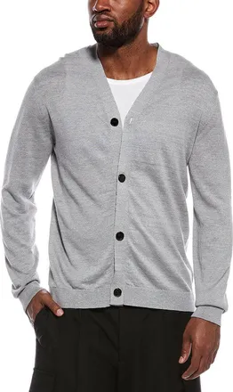 Theory Larus Corduroy Pacific Linen-Blend Cardigan