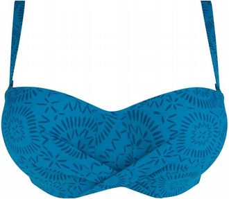 Lise Charmel Bandeau Bikini Top In Bleu Canard