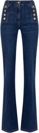 Elisabetta Franchi Jeans Blue And Green