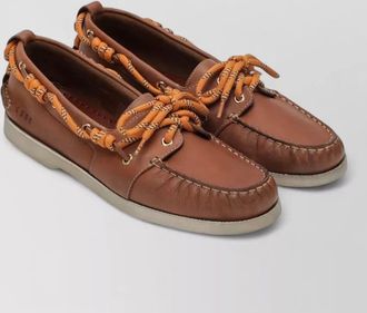 Golden Goose loafers lace detailing rubber sole stitching