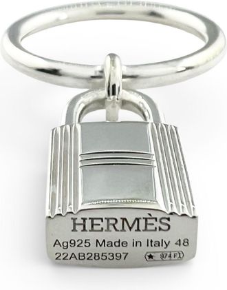 Herm&egrave;s Silver Silver 925 Band Ring (Pre-Owned)