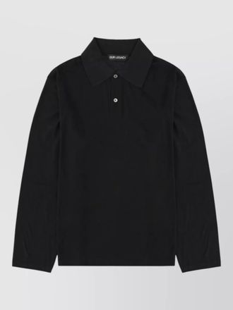 Our Legacy long sleeve collared knitwear shirt