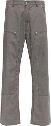 Maison Margiela Straight Trousers, male, Gray, Size: W31 Wide-leg Denim Jeans