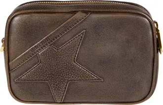 Golden Goose Mini Star Bag Treated Leather Clutch