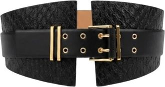 Elisabetta Franchi Cintur&oacute;n Alto - Accessories - Mujer - Negro - L
