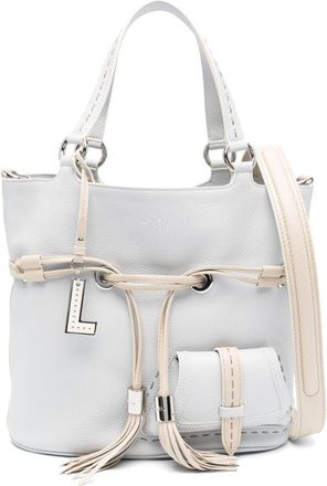 Lancel Premier Flirt leather bag - women - Leather/Cotton - One Size - Grey