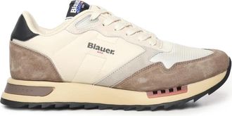 Blauer Stijlvolle Ryder Sneakers - Heren - Sneakers - Wit - 44 EU - Leer - Schoenen