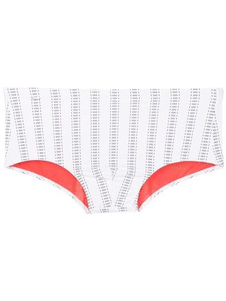 Amir Slama Costume da bagno con stampa astratta - Bianco