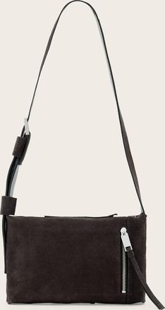 AllSaints Leather Alba Suede Crossbody Bag, Size: One Size
