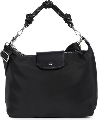 Urban Expression Nylon Flap Crossbody Bag in Black at Nordstrom Rack