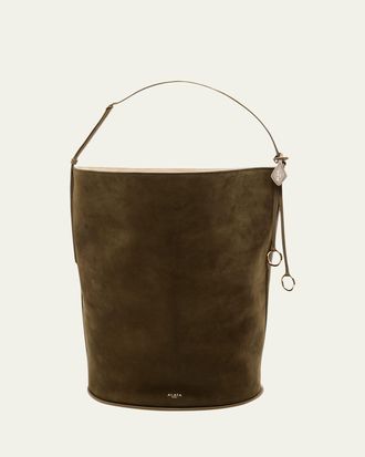 Alaia Large Suede Hobo Bag