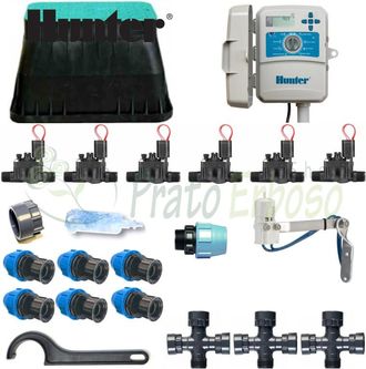 Hunter Kit De Riego De 6 Zonas Con Controlador Exterior X2