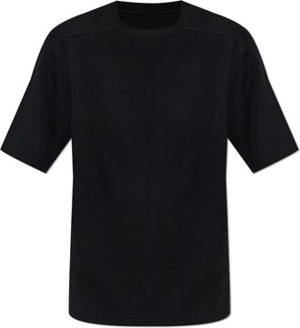 Rick Owens Tops, Dames, Zwart, XS, Katoen, T-shirt met ronde hals