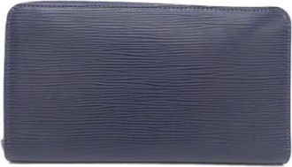 Louis Vuitton Pre-owned Wallets, male, Blue, Size: ONE SIZE Pre-owned Long wallet (bi-fold)