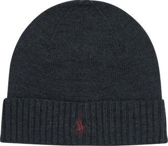 Polo Ralph Lauren Wool Beanie Cappelli Grey-Uomo