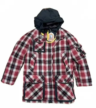 Parajumpers Mens Musher Parka Jacket In Red-Black