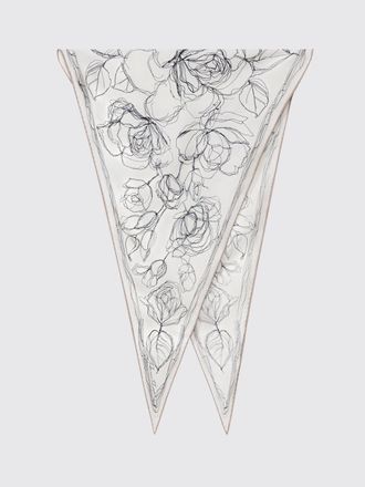 Fabiana Filippi Foulard in pura seta con stampa floreale e design asimmetrico