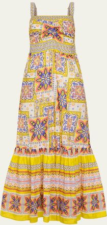 Ramy Brook Alora Printed Cotton Maxi Dress