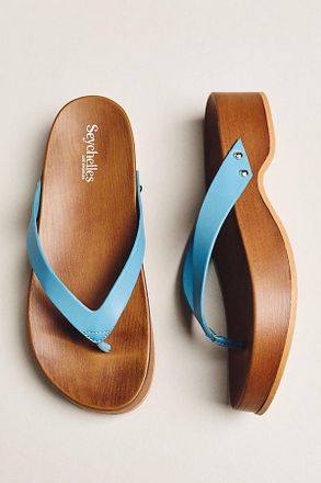 Seychelles Dreaming Out Loud Platform Thong Sandals