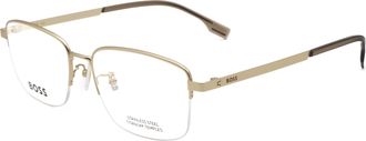 HUGO BOSS Mens 55 mm Gold Opticals