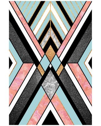 iCanvas Icanvas Icanvas Geo I By Elisabeth Fredriksson Black Framed Fine Art Paper Print