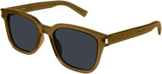 Saint Laurent SL 711 Zonnebril - unisex - Zonnebrillen - Bruin - 52 MM - Nylon - Accessoires