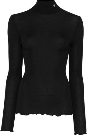 Prada Costina Ribbed-knit High-neck Wool Sweater