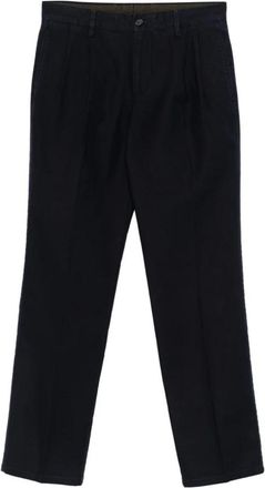 Aspesi Straight Broeken - Dames - Straight fit broeken - Blauw - S - Katoen - Broeken