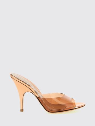 Gianvito Rossi Sofia PVC Mule Sandals with a High Flared Heel