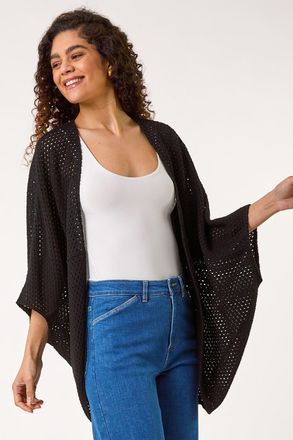 Roman Crochet Tunic Cardigan