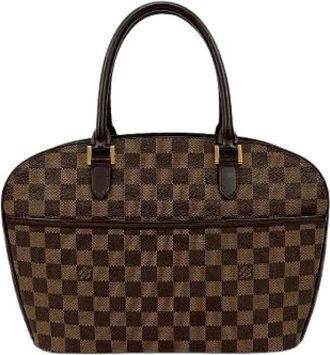 Louis Vuitton Tweedehands Canvas handtassen - Dames - Vintage Handtas - Bruin - ONE Size - Vintage