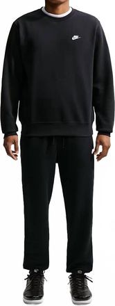 Nike Club Crew Neck Sweatshirt In Black