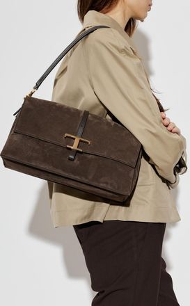 Tod's Suede Bag Small, Womens, Brown