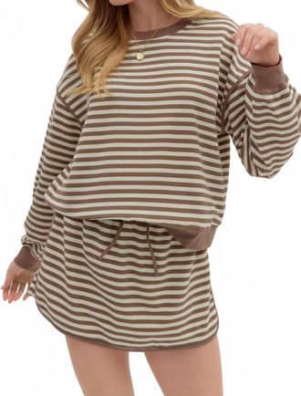 Entro Match Point Skort Set In Mocha