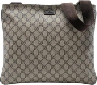 Gucci Pre-owned Cross Body Bags, female, Brown, Size: ONE SIZE Pre-owned Leather Cross Body Bag