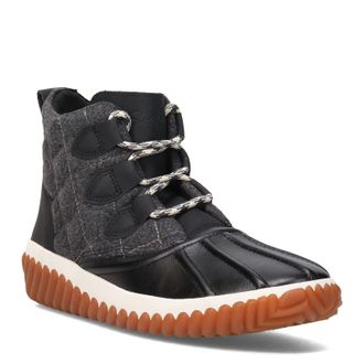 Skechers Womens Serrated Pond-Modern Space Rain Boot, Black Charcoal, 5 UK