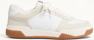 Valentino Garavani Sneaker Sparry In Crosta E Nappa Uomo BIANCO 39.5