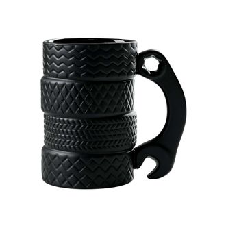 OEM Taza De Caf&eacute; De Cer&aacute;mica De 500 Ml: Taza Creativa Con Forma De Neum&aacute;tico Con Cuchara, Para Hombres, Oficina, Entusiastas De Los Autom&oacute;viles, Hogar, Re