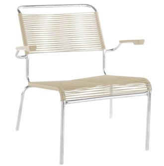 Schubiger M&ouml;bel Spaghetti-Lounger S&auml;ntis mit Armlehnen