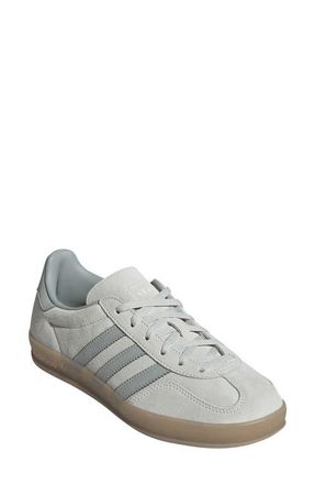 adidas Gazelle Indoor Sneaker in Linen Green/Wonder Sage/Gum5 at Nordstrom, Size 10.5