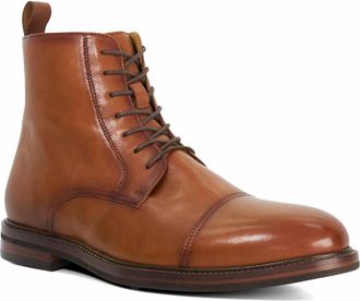 Dune London Mens MATIAS Wide Fit Toe Cap Detail Leather Ankle Boot Size UK 9 Lace Up Boots