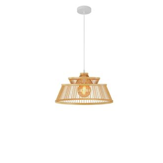 Rendez-Vous D&eacute;co L&aacute;mpara colgante de bamb&uacute; natural 36 cm