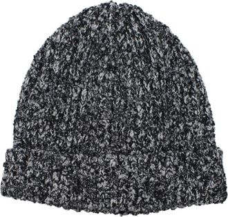 Dolce & Gabbana Wolmuts met Ribbelpatroon - Heren - Hoeden - Zwart - ONE Size - Wol - Accessoires