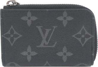 Louis Vuitton Black Coated Canvas Coin Purse/Coin Case (Pre-Owned)