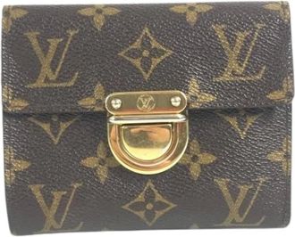 Louis Vuitton Pre-owned Wallets, female, Brown, Size: ONE SIZE Pre-owned Canvas Wallet