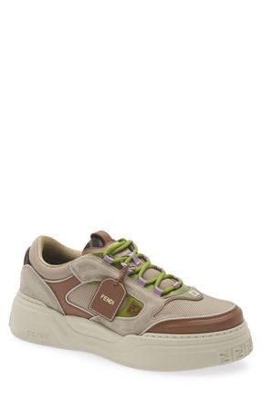 Fendi Force Low Top Sneaker in Cacao Verbena Beige at Nordstrom, Size 12Us