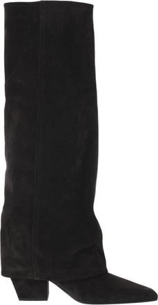 PARIS TEXAS Brown Suede High Boots