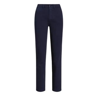 Ralph Lauren Slim-fit Trousers, female, Blue, Size: 3XS Navy Slim Fit Trousers