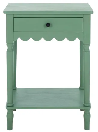 Safavieh Mesa auxiliar de madera, verde